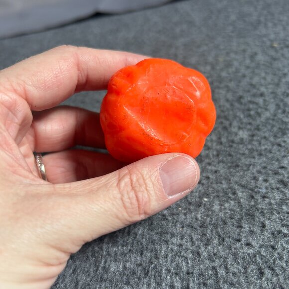 VINTAGE HALLOWEEN GURLEY PUMPKIN JACK O LANTERN UNUSED CANDLE - Picture 8 of 9